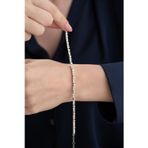 Silvano Jewelry 925 Ayar Gümüş Zirkon Taşlı Kalpli Trend Bileklik