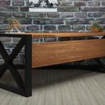 Silver Ahşap Ofis Masası 120x85x76 C-ön Ahşap