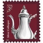 Silver Coffeepot 3 Cent ABD Posta Pulları (20'li Sayfa)