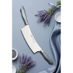 Silver Gray Serisi Mutfak Bıçak Pizza Börek Salata Kıyma Bıçağı Çift Tutma Zırh Mft-965
