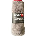 Silver Home 50x70 cm Gri Mikrofiber Kurulama Bezi