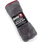 Silver Home Overloklu Gri Mikrofiber Temizlik Bezi 40X40 Cm