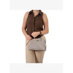 Silver Kadın Omuz Çantası 1098-47946 SILVER POLO BAYAN ÇANTASI M191 KAHVE SARI-MAT KAHVE