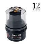 Silver Krem Ayakkabı Boyası Siyah 12 Adet x 60 Ml