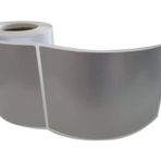 SİLVER MAT BARKOD ETİKETİ 100X100 TEKLİ 300 LÜK SARIM