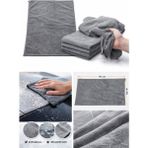 Silver Mikrofiber Kurulama Bezi – Gri Yüksek Emici, Iz Bırakmaz Oto & Genel Temizlik Bezi