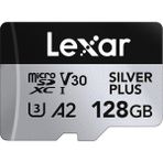 Silver Plus Micro Sd Kart 128 Gb, Sd Adaptörlü Micro Sd Hafıza Kartı, 205 Mb/s'ye Kadar Okuma H�