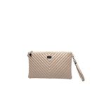 Silver Polo Crash Vizon Kapitone V Kadın Portföy ve Clutch El Çantası SP1034