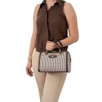 Silver Polo Kadın Omuz Çantası 1091-47873 SILVER POLO BAYAN ÇANTASI M191 KAHVE SARI-MAT KAHVE