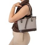 Silver Polo Kadın Omuz Çantası 1155-47371 SILVER POLO BAYAN ÇANTASI M191 KAHVE SARI-MAT KAHVE