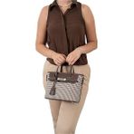 Silver Polo Kadın Omuz Çantası 1185-47860 SILVER POLO BAYAN ÇANTASI M191 KAHVE SARI-MAT KAHVE
