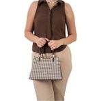 Silver Polo Kadın Omuz Çantası 1205-47383 SILVER POLO BAYAN ÇANTASI M191 KAHVE SARI-MAT KAHVE