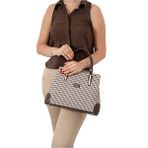 Silver Polo Kadın Omuz Çantası 667-47399 SILVER POLO BAYAN ÇANTASI M191 KAHVE SARI-MAT KAHVE