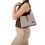 Silver Polo Kadın Omuz Çantası 974-47811 SILVER POLO BAYAN ÇANTASI M191 KAHVE SARI-MAT KAHVE