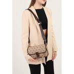 Silver & Polo Koyu Bej - Kahve SP1171 Kadın Omuz Çantası