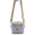 Silver & Polo Silver Polo SP1038 Kadın Çapraz Çanta Monogram Mavi-Ten