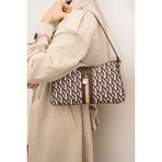 Silver & Polo Silver Polo SP1102 Kadın Omuz Çantası Ekose Kahve-Nut - Kahverengi