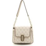 Silver & Polo Silver Polo SP1147 Kadın Omuz Çantası Monogram Bej-Kum