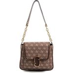 Silver & Polo Silver Polo SP1147 Kadın Omuz Çantası Monogram Kahve-Kahve