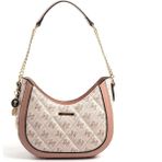 Silver & Polo Silver Polo SP1168 Kadın Omuz Çantası Monogram Pembe-Somon