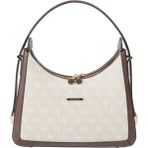 Silver & Polo Silver Polo SP1187 Kadın Omuz Çantası Monogram Taş-Kahve
