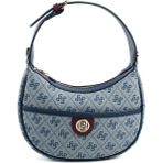 Silver & Polo Silver Polo SP1194 Kadın Omuz Çantası Monogram Gri-Laci-Bordo