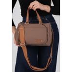 Silver & Polo Silver Polo SP1227 Kadın Omuz Çantası Saten Kahve-Taba - Kahve - Taba