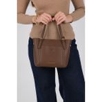 Silver & Polo Silver Polo SP1244 Kadın Omuz Çantası Mini Rolax Kahve-Kahve