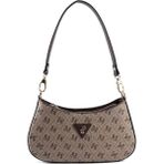 Silver & Polo Silver Polo SP1251 Kadın Omuz Çantası Monogram Koyubej-Kahve
