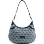 Silver & Polo Silver Polo SP1255 Kadın Omuz Çantası Monogram Gri-Laci-Bordo