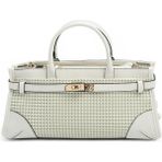 Silver & Polo Silver Polo SP1260 Kadın El Çantası Kaz Ayağı Ekose Yeşil-Kemik