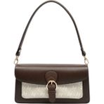 Silver & Polo Silver Polo SP1279 Kadın Omuz Çantası Düz KAHVE-M178 Taş-Kahve