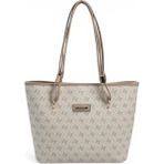 Silver & Polo Silver Polo SP1282 Kadın Omuz Çantası Monogram Bej-Kum
