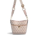 Silver & Polo Silver Polo SP1284 Kadın Omuz Çantası Monogram Pembe-Pudra