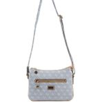 Silver & Polo Silver Polo SP818 Kadın Çapraz Çanta Monogram Mavi-Ten