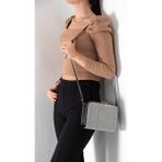 Silver & Polo Silver Polo SP888 Kadın Çapraz Çanta Hasır Siyah Beyaz-Siyah - Siyah - Beyaz