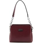 Silver & Polo Silver Polo SP937 Kadın Omuz Çantası Düz Bordo-Bordo