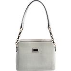 Silver & Polo Silver Polo SP937 Kadın Omuz Çantası Kaz Ayağı Ekose Yeşil-Kemik