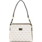 Silver & Polo Silver Polo SP937 Kadın Omuz Çantası Monogram Bej-Kum