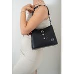 Silver & Polo Silver Polo SP974 Kadın Omuz Çantası Düz Siyah-Siyah