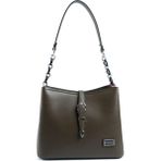 Silver & Polo Silver Polo SP974 Kadın Omuz Çantası Düz Zeytuni-Zeytuni