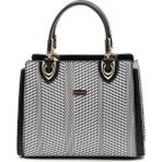 Silver & Polo Siyah Beyaz-Siyah SP1133 Kadın El Çantası - Siyah - Beyaz - Siyah