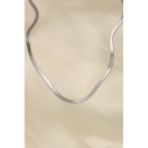 Silver Renk 45 Cm İtalyan Zincirli Kadın Kolye (316L Çelik)