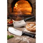 Silver Serisi 2 Li Mutfak Bıçağı Pizza Börek Bıçağı Pide Salata Mutfak Bıçak Tavuk Satırı Siyah Sap ( Mft-258)