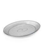 Silver Simli Büyük Kayık Tabak Sunum & Servis Tabağı - 26,5 x 39,5 cm