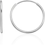 Silvera Telkari Gümüş 37 mm Halka Küpe 925 Ayar ST258