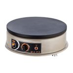 Silverİnox Krep Makinesi, 40 cm, Elektrikli, Gri