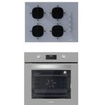 Silverline 2'Li İkili Gri Cam Ankastre Set Bo6502s02 Dijital Fırın - Cs5665s01 65Cm Cam Ocak