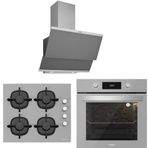 Silverline 3420 Classy - CS5343S01 - BO65E4S01 3'lü Gri Ankastre Set