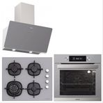 Silverline 3457 Soho 60-CS5365S01-BO6502S02 3'lü Gri Cam Ankastre Set